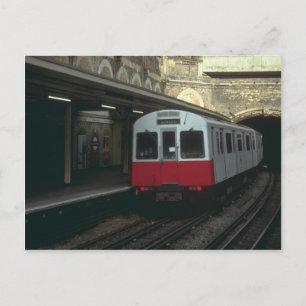 Postal Tren de línea de metro del distrito oeste