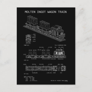 Postal Tren de lingotes fundidos de PTW "Plano"