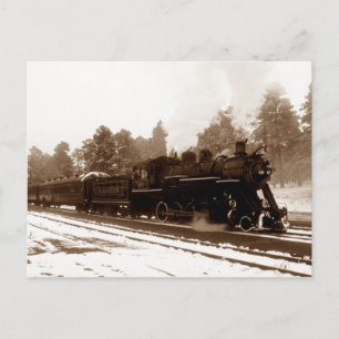 Postal TREN DE Postcard ~ RAILROAD EN UNA ESCENA DE INVIE