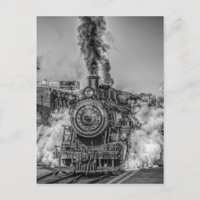 Postal Tren de vapor (Anverso)