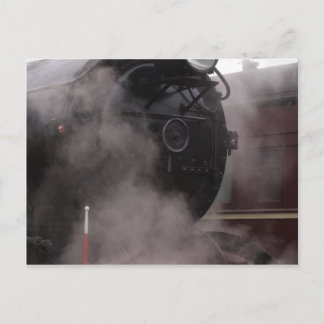 Postal Tren de vapor negro