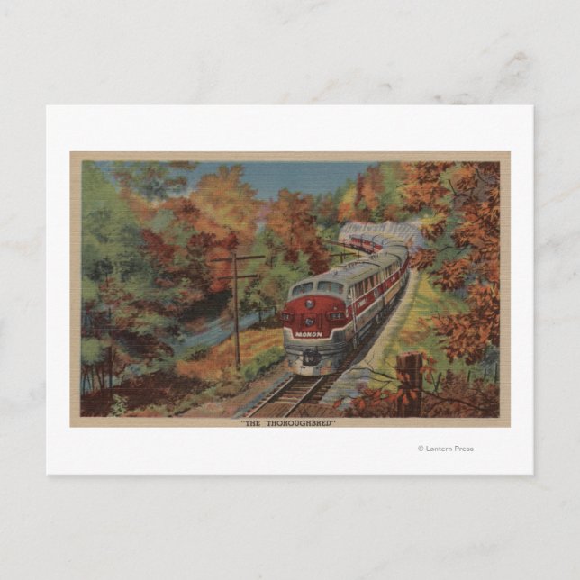 Postal Tren-El toscado, Monon (Anverso)