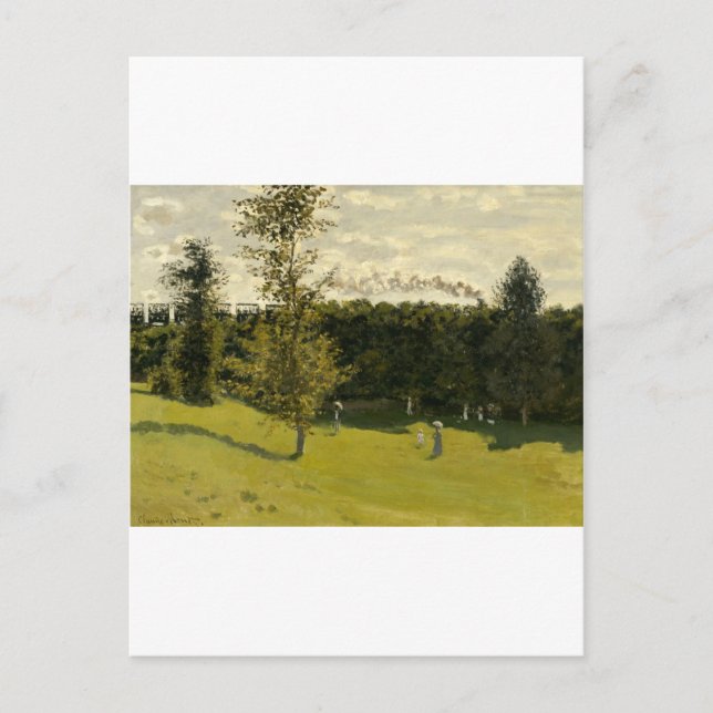 Postal Tren en el campo (1870) (Anverso)