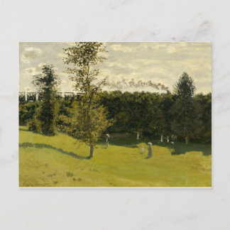 Postal Tren en el campo (1870)