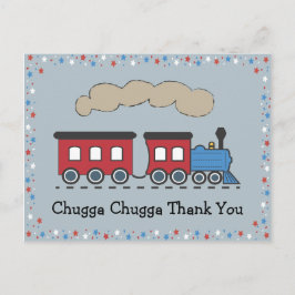 Postal Tren Gracias Postcard - Rojo, Blanco y Azul