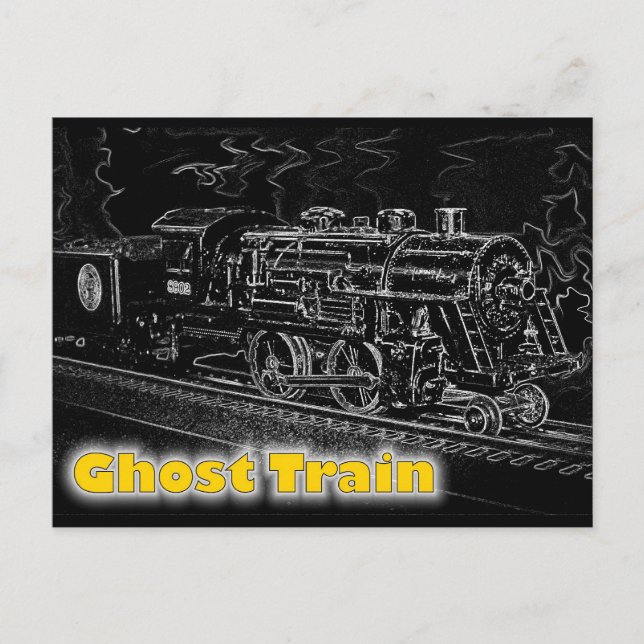 Postal Tren Modelo O Scale - Tren Ghost (Anverso)