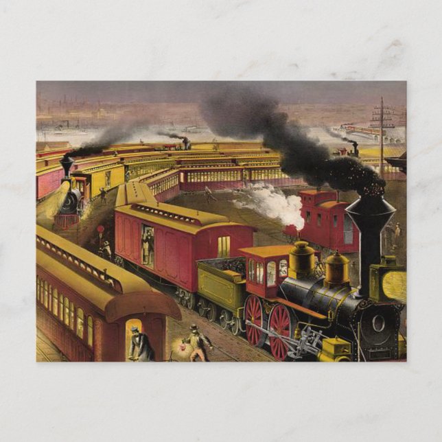 Postal Tren nocturno de TEE (Anverso)