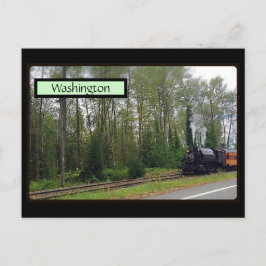 Postal Tren otoñal en Washington Postcard