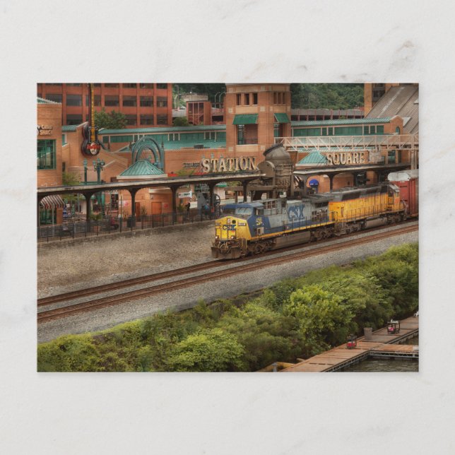 Postal Tren - Pittsburg, PA - Plaza de la Estación (Anverso)