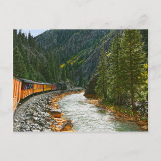 Postal Tren Siguiendo el Río Animas, Colorado