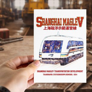 Postal Tren Transrápido Maglev SMT de Shanghai de alta ve
