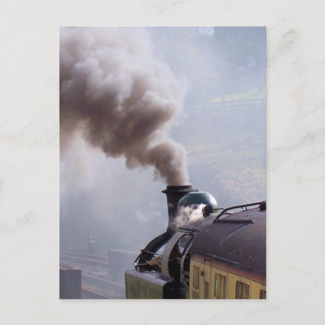 POSTAL TRENES DE VAPOR (Anverso)