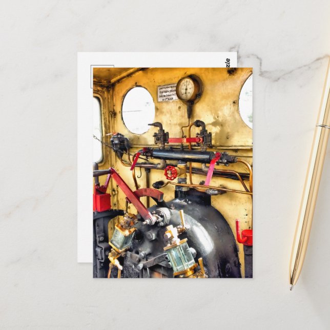 POSTAL TRENES DE VAPOR (Anverso/Reverso In Situ)