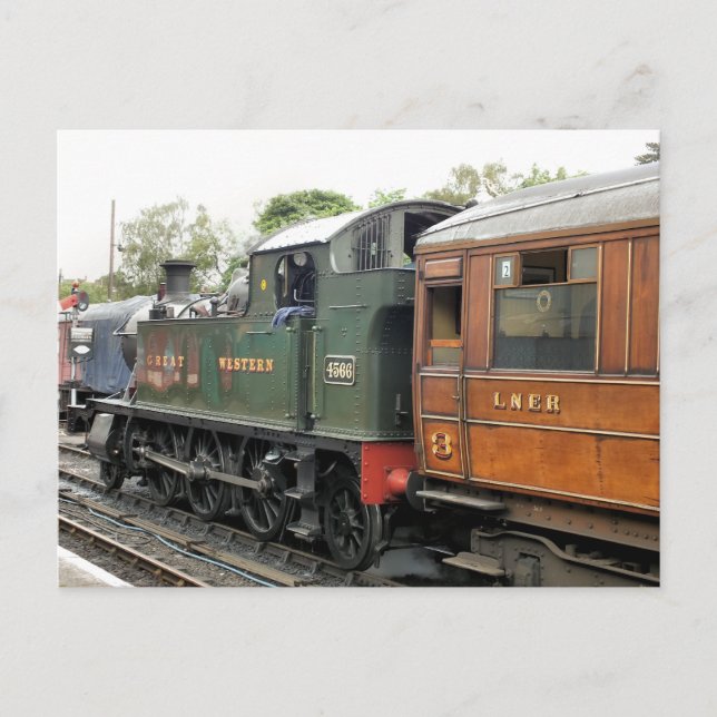 POSTAL TRENES DE VAPOR (Anverso)