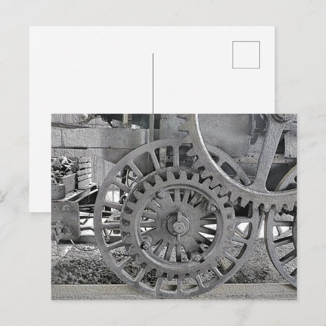 POSTAL TRENES DE VAPOR (Anverso / Reverso)