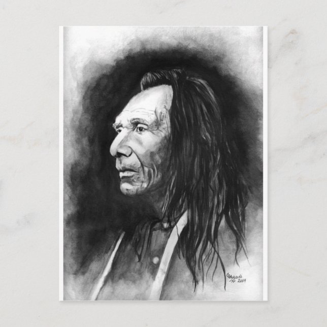 Postal Tres águilas: Nez-Perce (Anverso)