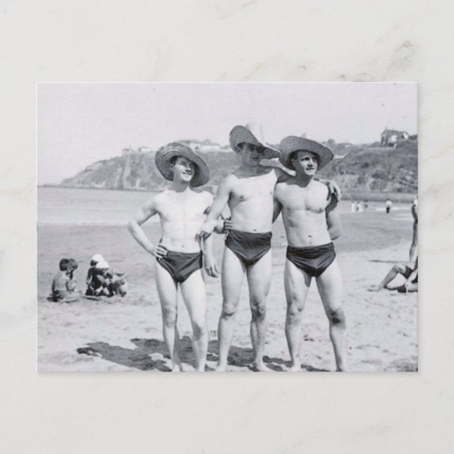 Postal Tres amigos (Anverso)