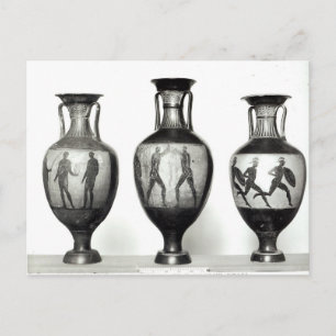 Postal Tres ampollas panatenaicas