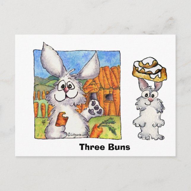 Postal Tres Buns (Anverso)