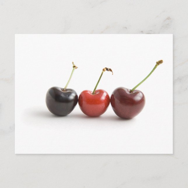 Postal Tres cerezas (Anverso)