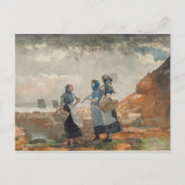 Postal Tres Chicas pescando
