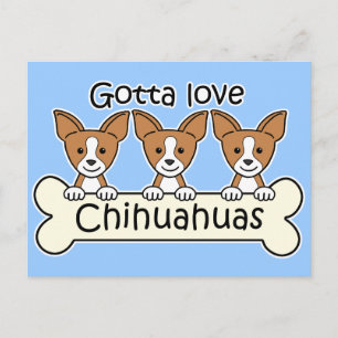 Postal Tres Chihuahuas