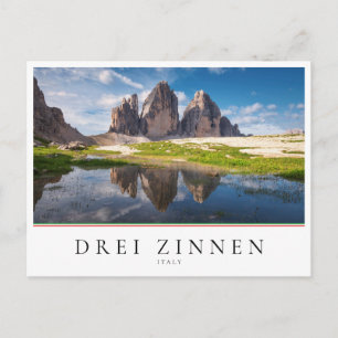 Postal Tres Cimas de Lavaredo/Drei Zinnen Dolomita montañ