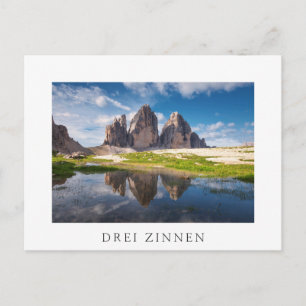 Postal Tres Cimas de Lavaredo/Drei Zinnen montaña Dolomit