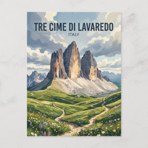 Postal Tres Cimas de Lavaredo Italia