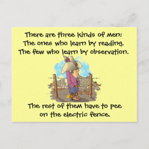 Postal Tres clases de hombres