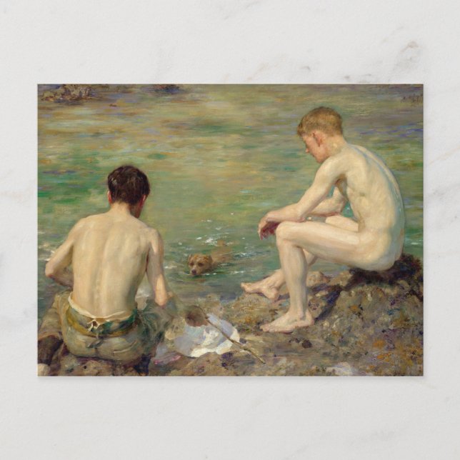 Postal Tres compañeros (Anverso)