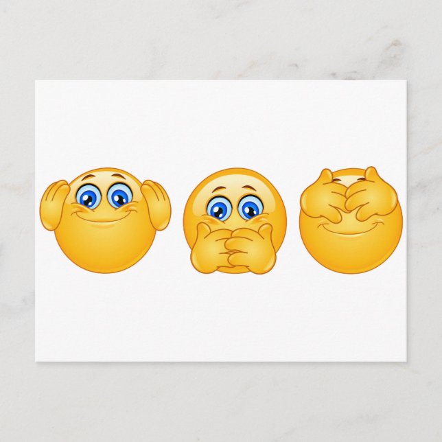 Postal tres emojis sabias (Anverso)