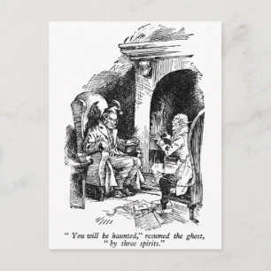 Postal Tres espíritus (con texto)
