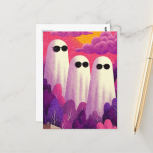 Postal Tres fantasmas en gafas de sol