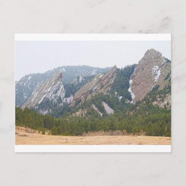 Postal Tres Flatirons Boulder Colorado (Anverso)