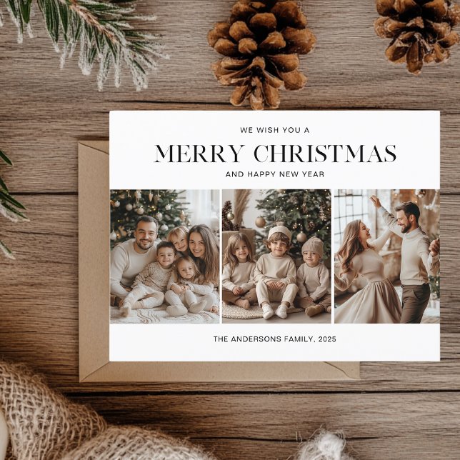 Postal Tres fotos Feliz Navidad y Feliz Año Nuevo (Subido por el creador)