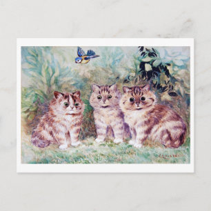 Postal Tres gatitos, Louis Wain