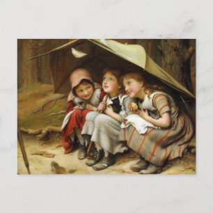Postal "Tres gatitos pequeños"