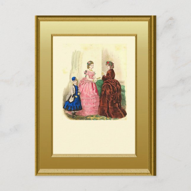Postal Tres generaciones (Anverso)