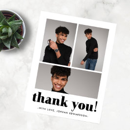 Postal Tres Graduaciones De Fotografía Gracias Postcard