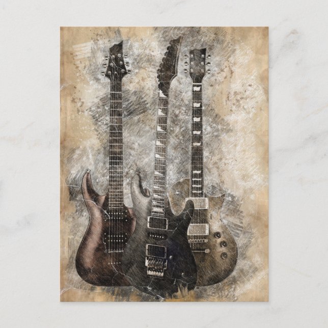 Postal Tres Guitarras (Anverso)