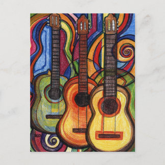 Postal Tres guitarras