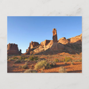 Postal Tres Hermanas en Arches National Park