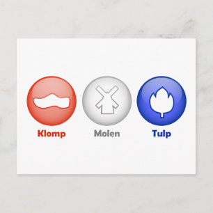 Postal Tres iconos holandeses