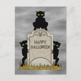 Postal Tres Imps Feliz Halloween