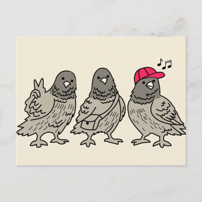 Postal Tres mejores amigos (Anverso)