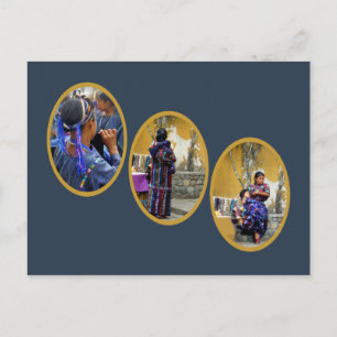 Postal Tres mujeres mayas