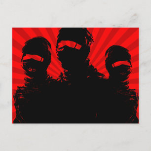 Postal Tres ninjas.