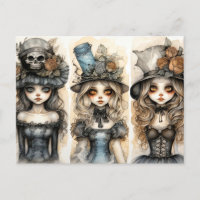Tres pequeñas brujas góticas