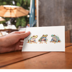 Postal Tres Ranas Pequeñas